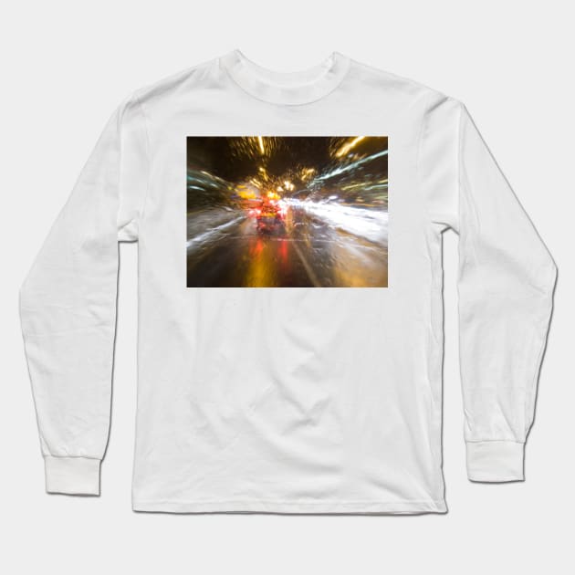 Driving Rain Long Sleeve T-Shirt by Nigdaw